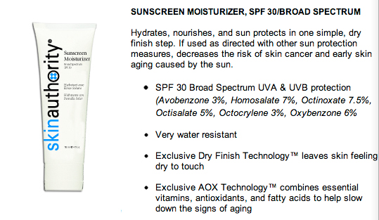 skin authority sunscreen